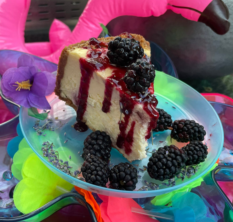 Lord's Blackberry Lavender Cheesecake
