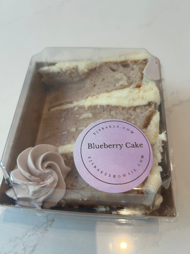 Blueberry Cake Slice