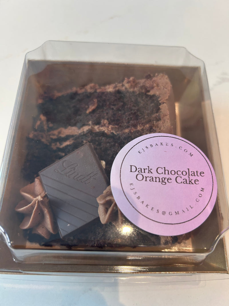 Orange Chocolate Cake Slice