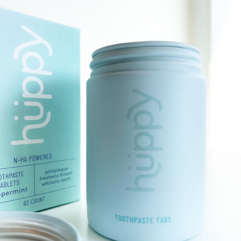 Huppy Toothpaste Peppermint Tin