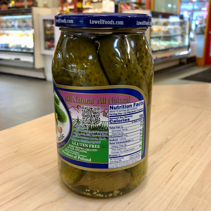 Lowell Polish Dill Pickles with Garlic