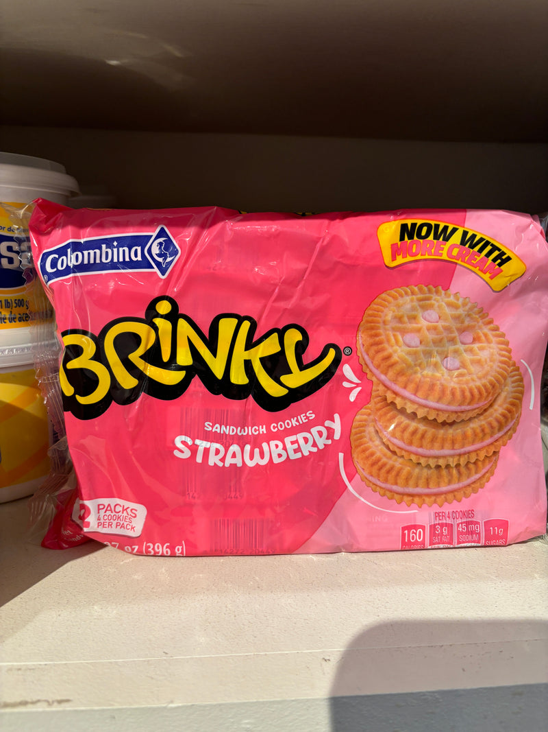 Brinky Strawberry Sandwich Cookies