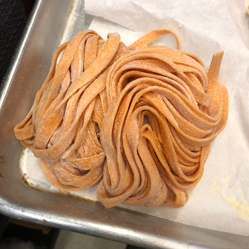 Fresh Roasted Red Pepper Fettuccine