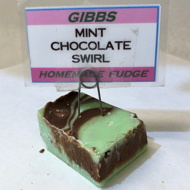 FUDGE - Mint Chocolate Swirl Fudge