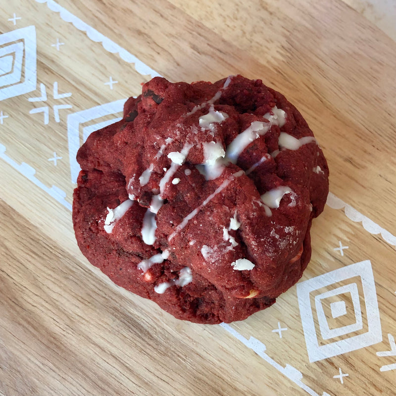 Red Velvet Stuffed Cookie