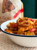 Hot Gold Crunch Snack Mix