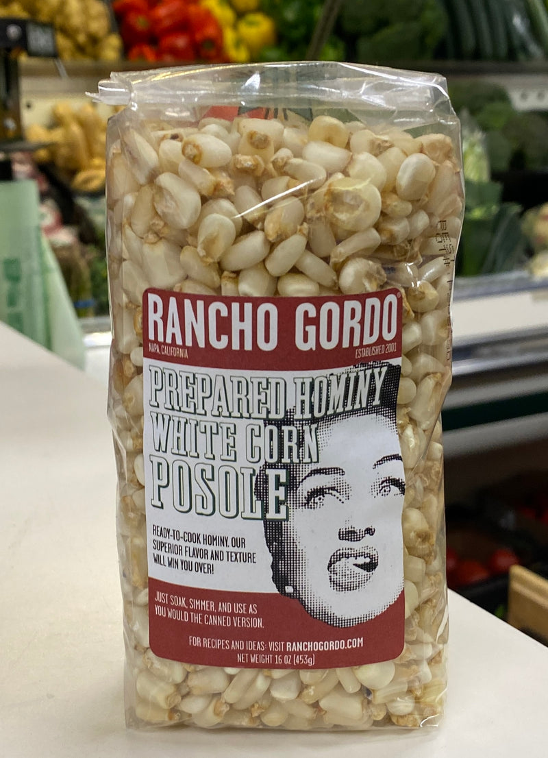Rancho Gordo Prepared Hominy White Corn Posole