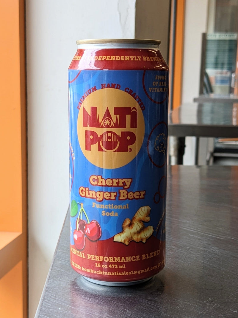 Cherry Ginger Beer Adaptogenic Soda - 16oz/single can