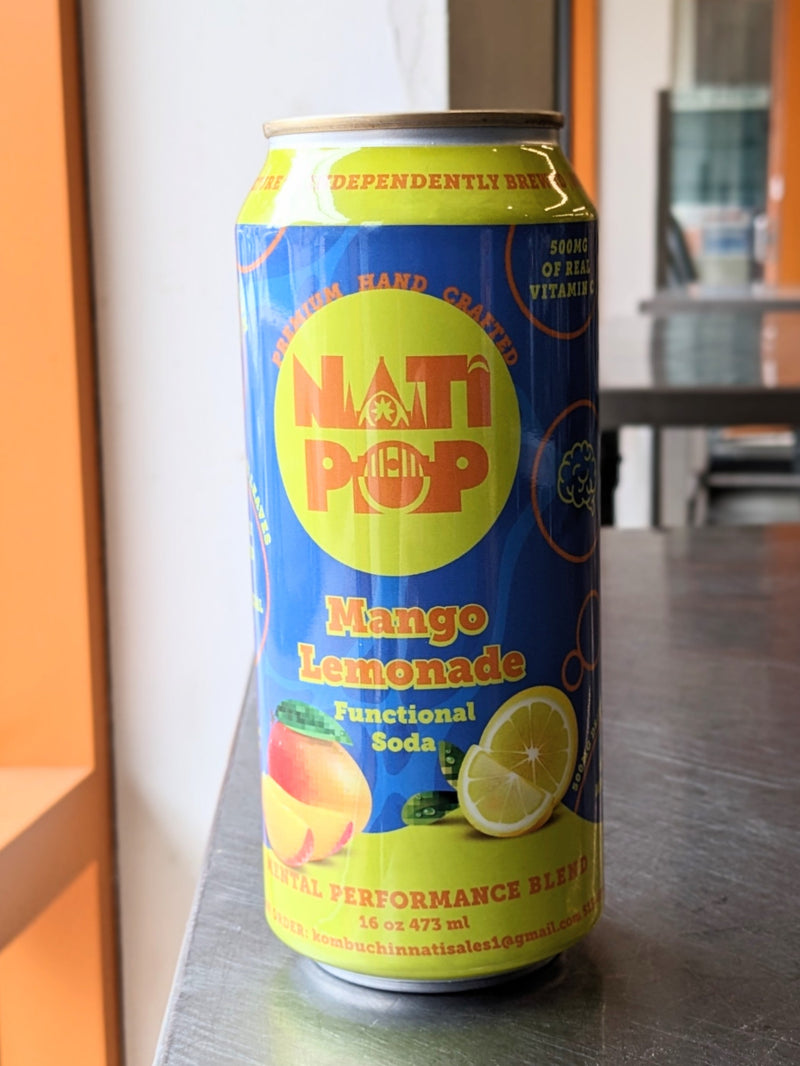 Mango Lemonade Adaptogenic Soda - 16oz/Single can