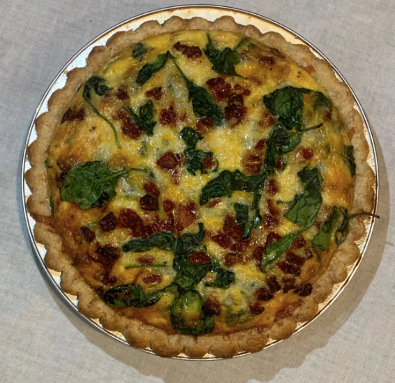 Spinach Sun Dried Tomato Quiche