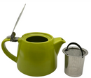 Ceramic Teapot with Infuser and Hinged-Lid 16oz