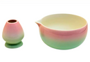 Ceramic Matcha Bowl & Whisk Holder Set