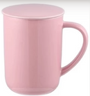 Ceramic Mug with Brew Basket, Lid, and Coaster 16oz