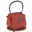 Cast Iron Teapot and Trivet Square