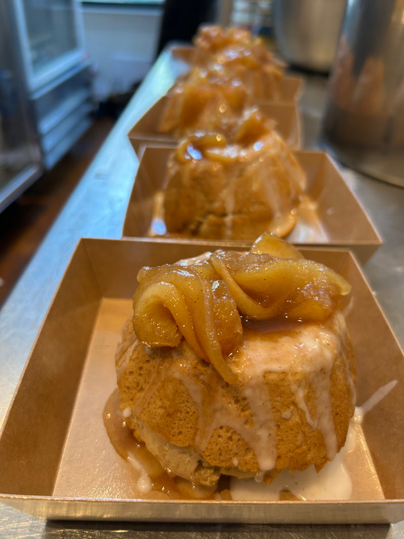 Vegan Apple Cider Mini Bundt Cake