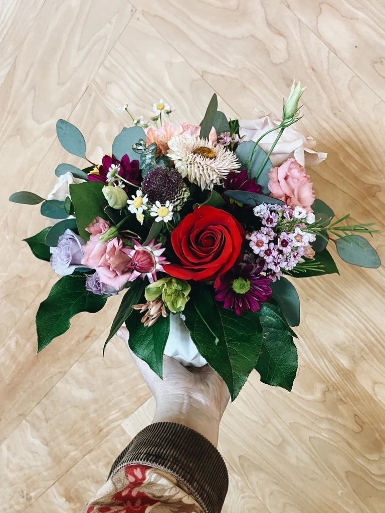 Petite Vase Arrangement - Bright and Cherry