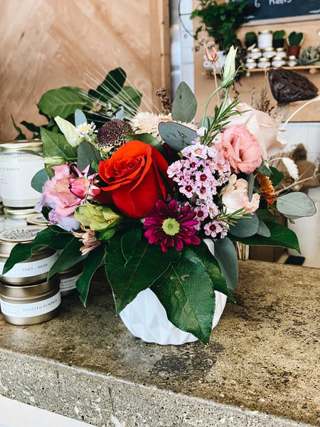 Petite Vase Arrangement - Bright and Cherry