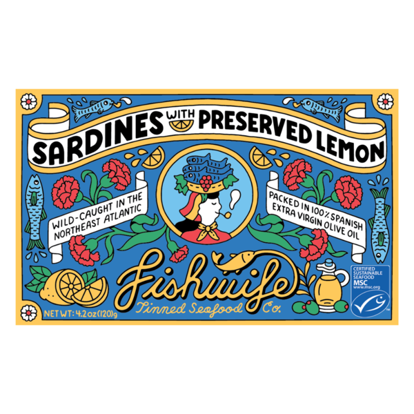 Fishwife Sardines with Preserved Lemon