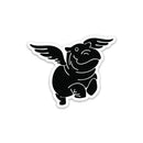 Flying Hippo Sticker