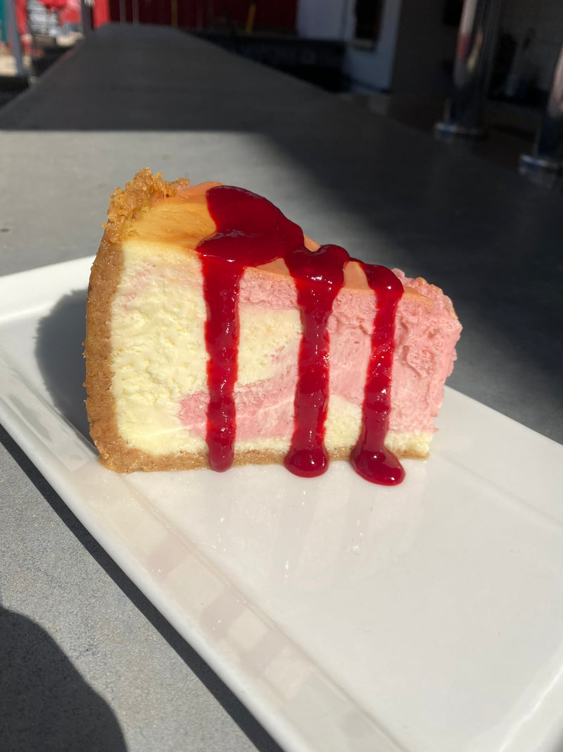 Queen's White Chocolate Raspberry Cheesecake