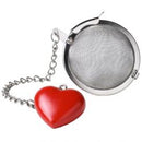 Tea Ball 2" w/ Heart Charm