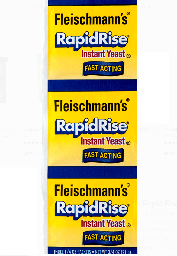 Fleischmann's RapidRise Instant Yeast