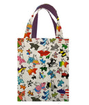 Flying Pig/Marathon Runners Reversible Cotton Bag