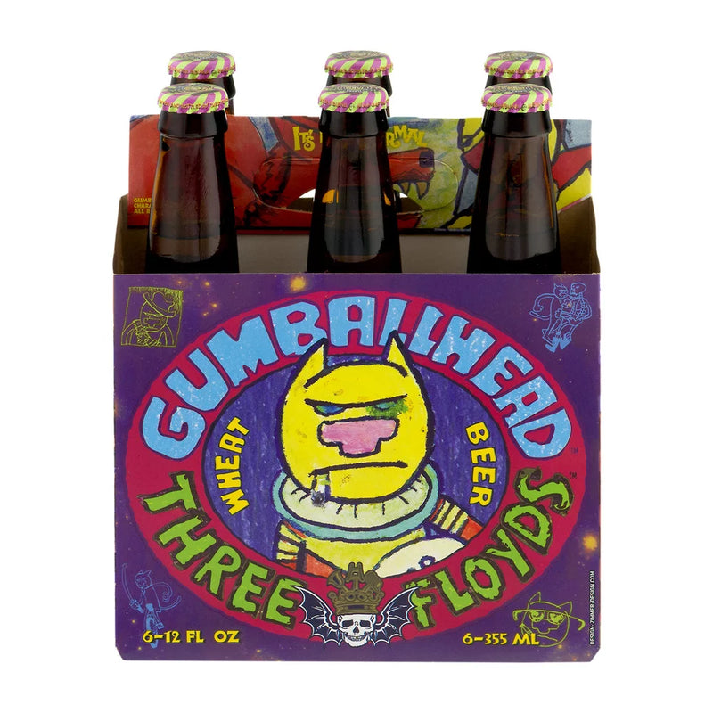 Three Floyd's Gumballhead Wheat Ale Cans